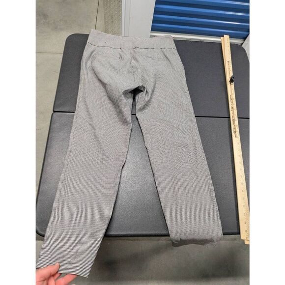 Soho Apparel Ankle Length Pull On Pants Medium Stretch Black/Gold Houndstooth Wo - Picture 3 of 7